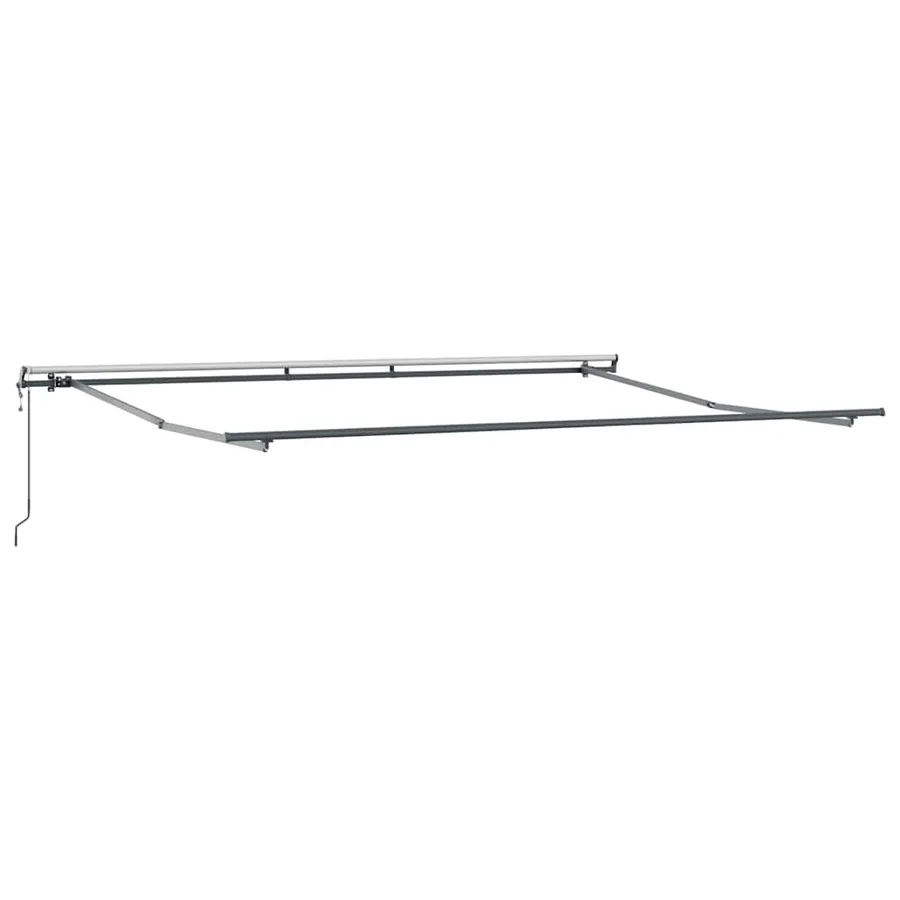 Auvent rétractable Vert et blanc 400 × 300 cm - 5