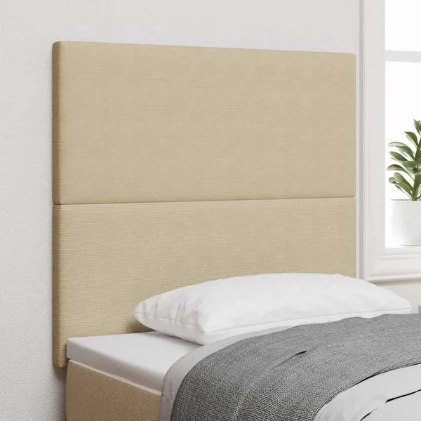 Tête de lit Gris Vert Clair 100 cm Tissu en velours côtelé