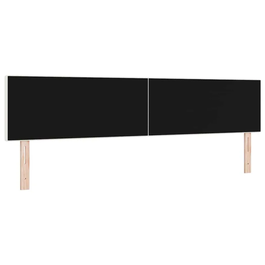 Tête de lit LED Crème 200 cm Tissu en velours côtelé - 7