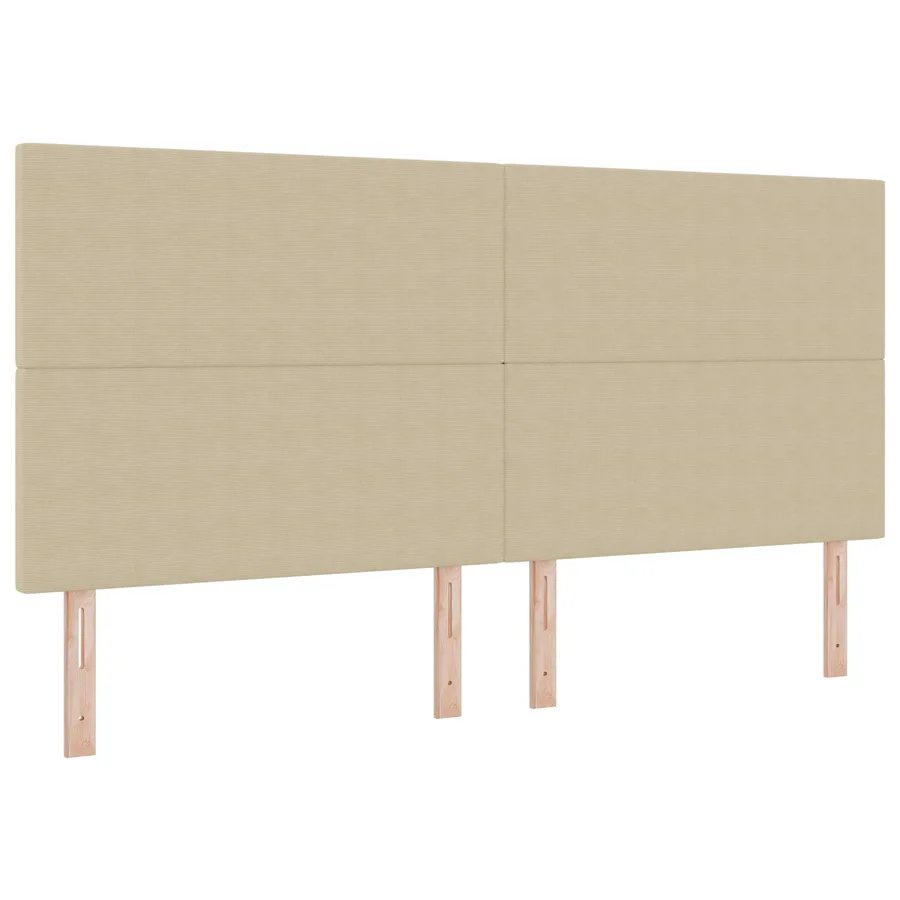 Tête de lit LED Vert gris 200 cm Tissu en velours côtelé - 2