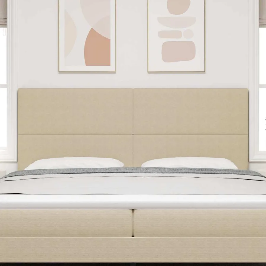 Tête de lit LED Vert gris 200 cm Tissu en velours côtelé - 3