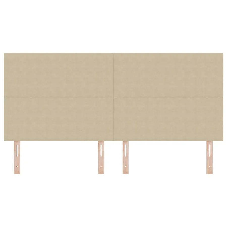Tête de lit LED Vert gris 200 cm Tissu en velours côtelé - 5