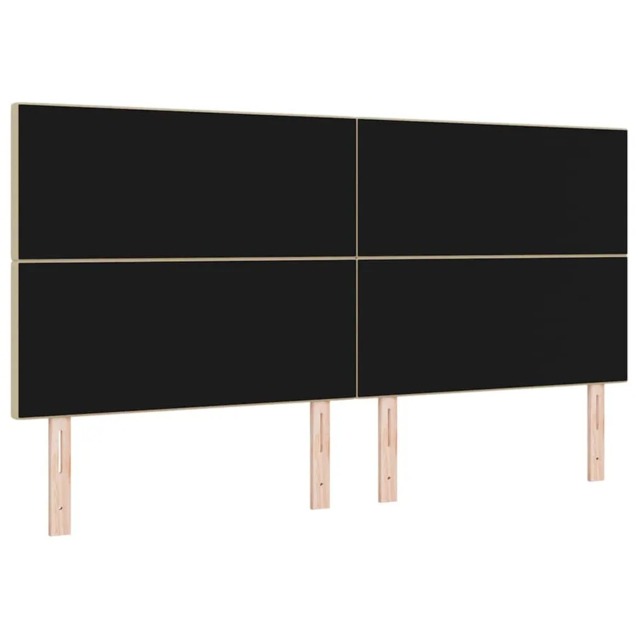 Tête de lit LED Vert gris 200 cm Tissu en velours côtelé - 7