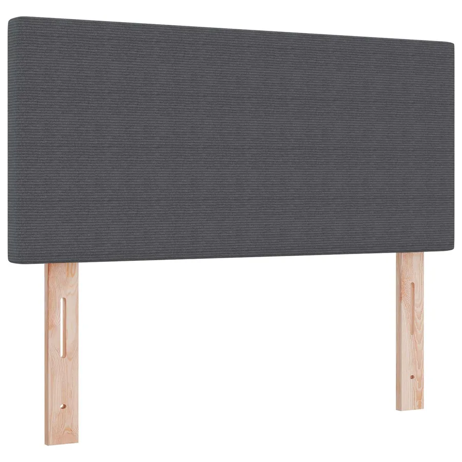 Tête de lit LED Gris foncé 90 cm Tissu en velours côtelé - 2