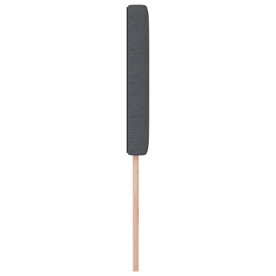 Tête de lit LED Gris foncé 90 cm Tissu en velours côtelé - 6