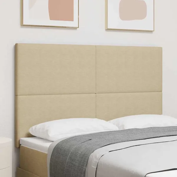 Tête de lit LED Vert gris 144 cm Tissu en velours côtelé