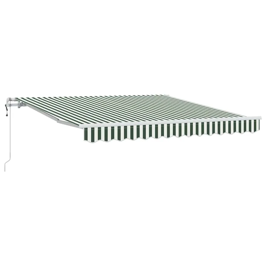 Auvent rétractable Vert et blanc 300 x 250 cm - 2