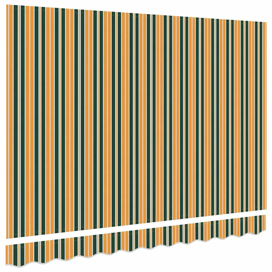 Toile de rechange pour auvent Vert et jaune 3 x 2,5 m Polyester - 4