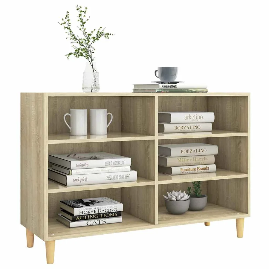 Buffet chêne sonoma 103,5x35x70 cm bois d'ingénierie - 3