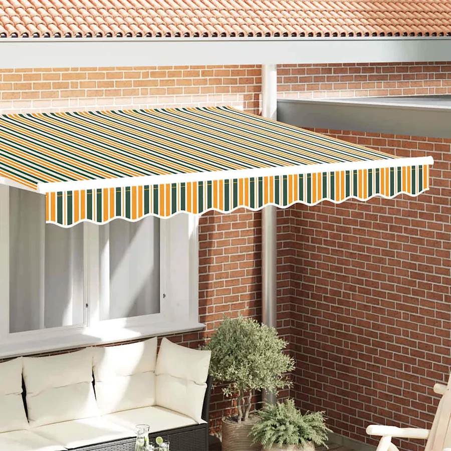 Remplacement de lambrequin Vert et jaune 3,5 m Polyester
