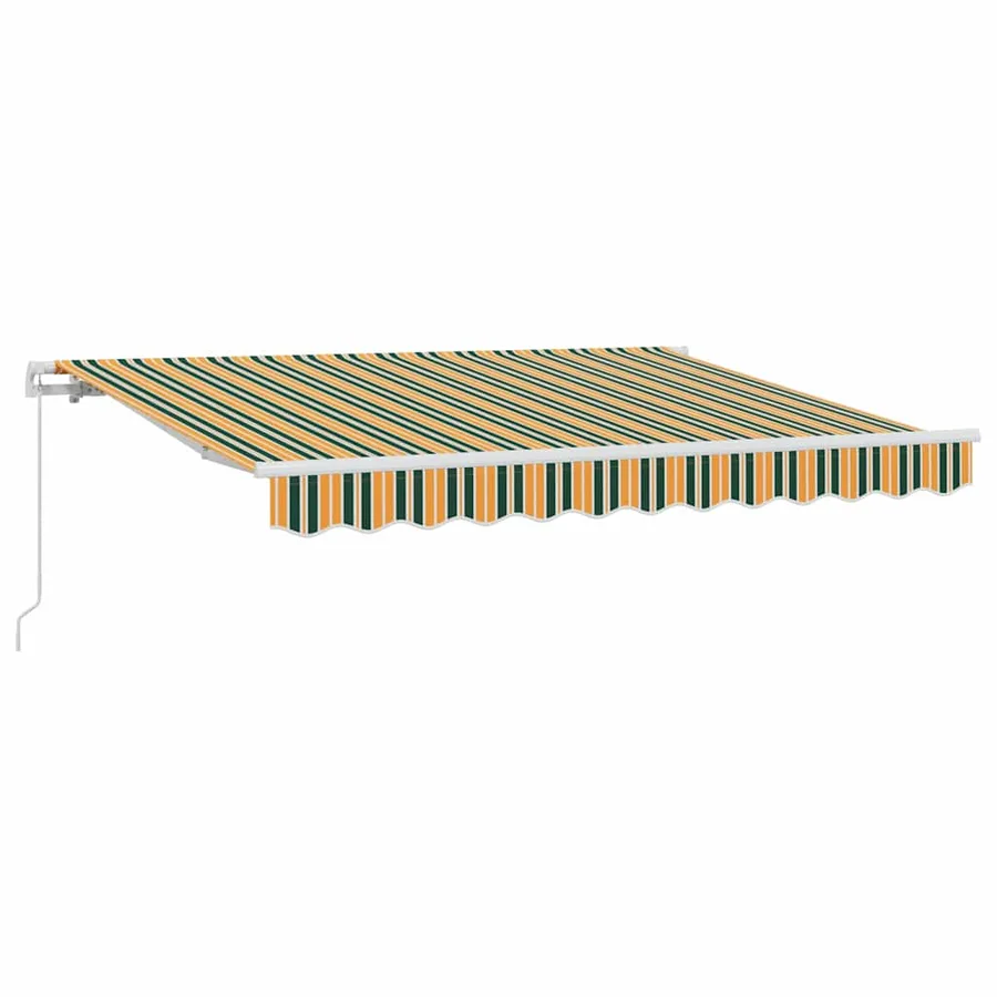 Auvent Rétractable Vert 300 x 200 cm tissu - 2