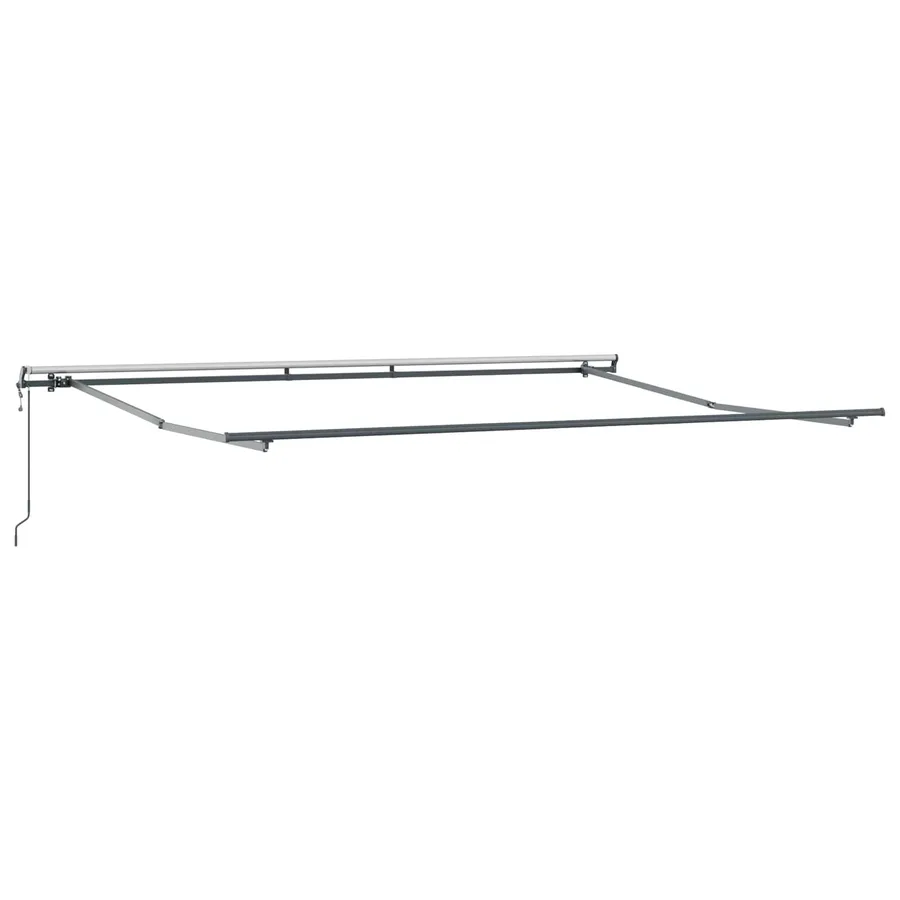 Auvent rétractable Vert et blanc 450 × 300 cm - 5