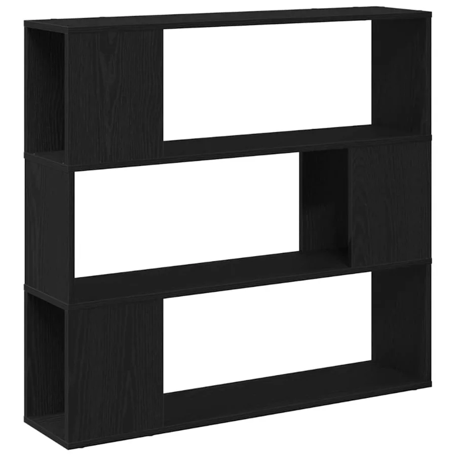 Ensemble meuble TV Montage mural Chêne noir 100 x 24 x 94 cm - 2
