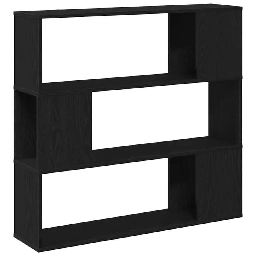 Ensemble meuble TV Montage mural Chêne noir 100 x 24 x 94 cm - 5