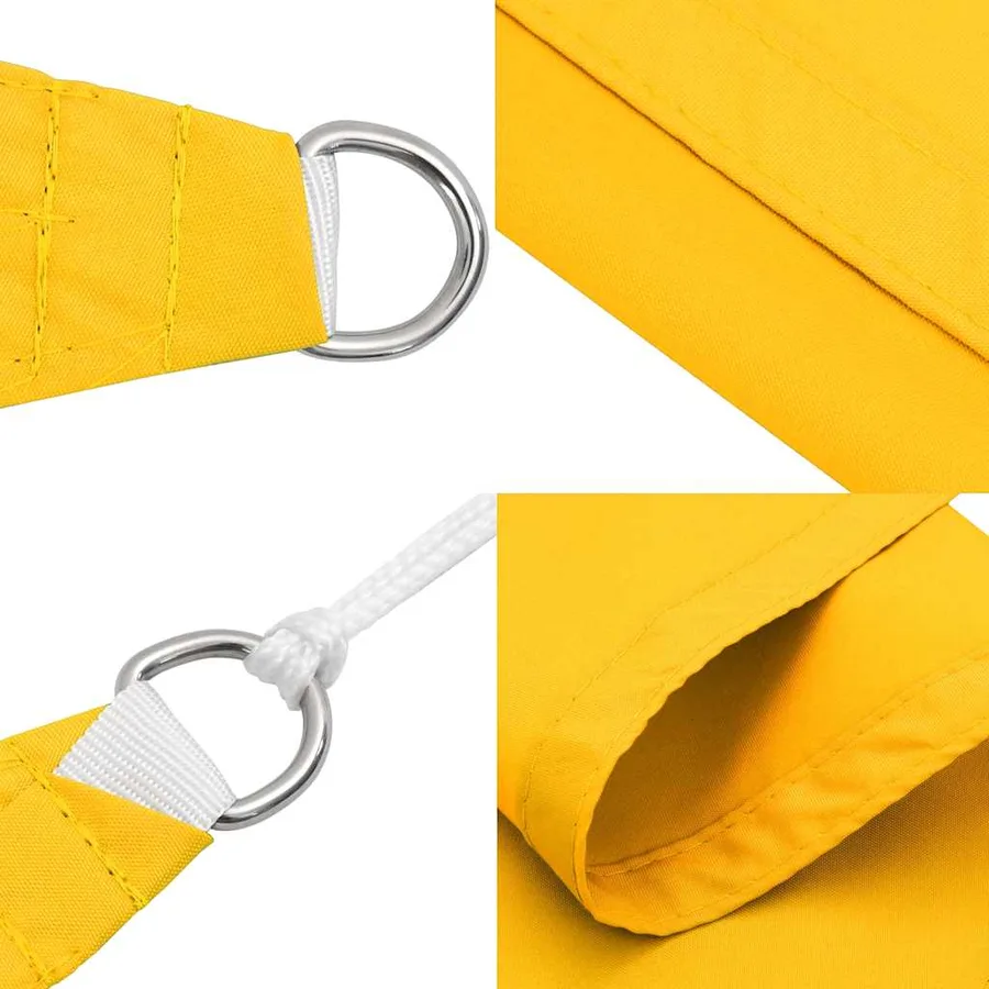 Voile d'ombrage jaune 2x2x2 m 100% polyester Oxford - 6