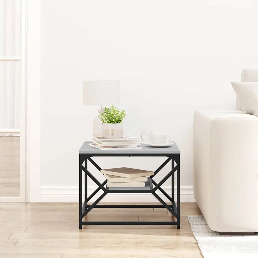 Table basse Gris Sonoma 51 x 50 x 40 cm - 4