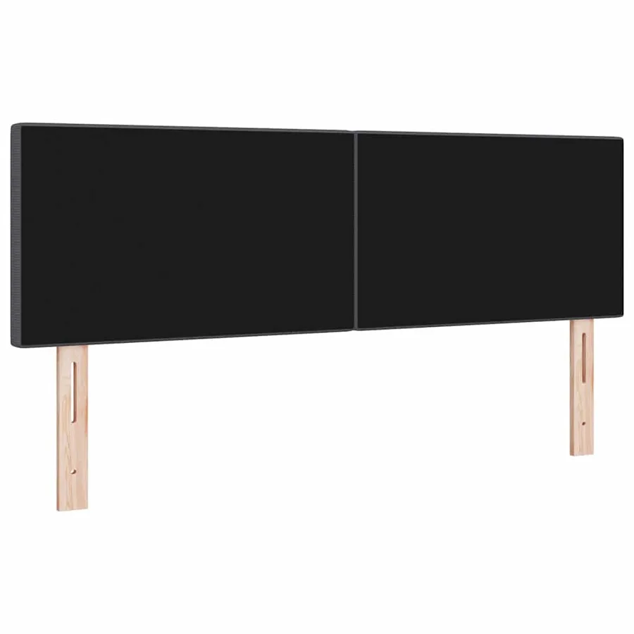 Tête de lit LED Gris foncé 160 cm Tissu en velours côtelé - 7