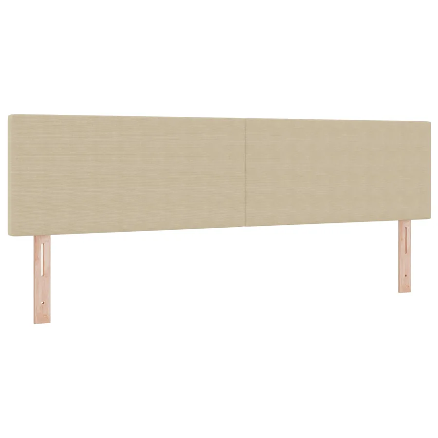 Tête de lit Gris Vert Clair 180 cm Tissu en velours côtelé