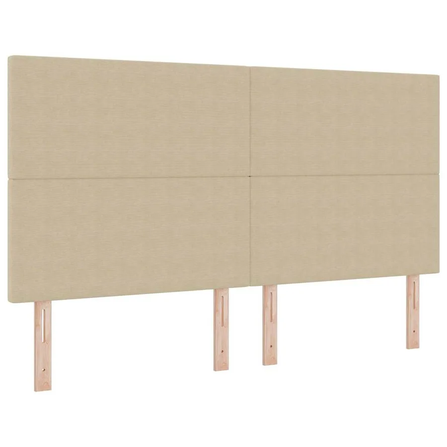 Tête de lit Gris Vert Clair 180 cm Tissu en velours côtelé - 2
