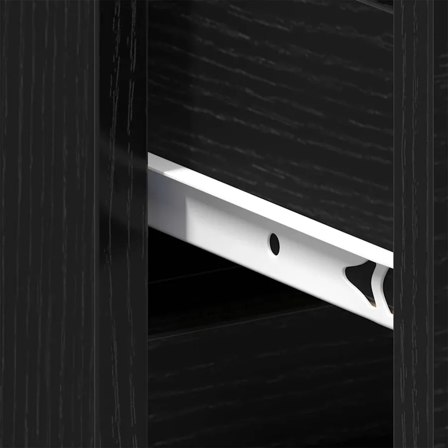 Cabinet de chevet Chêne noir 40 x 35 x 69 cm Bois d'ingénierie - 10