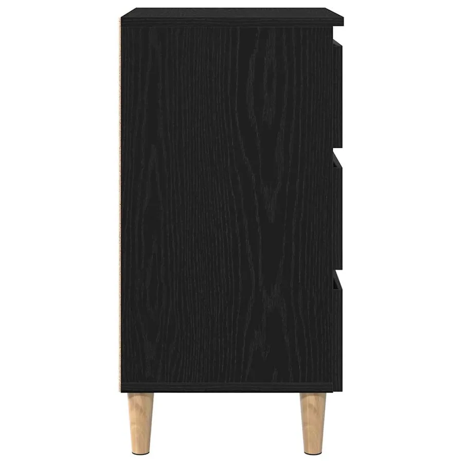 Cabinet de chevet Chêne noir 40 x 35 x 69 cm Bois d'ingénierie - 7