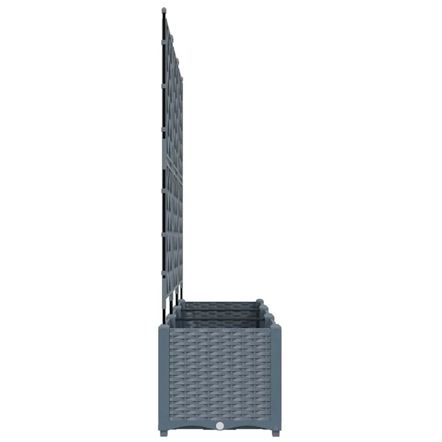 Cache-pot de jardin 3 pc Gris clair 120 x 40 x 143 cm PP - 6