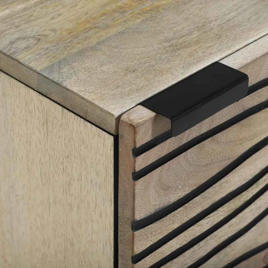 Table de chevet 2 pcs Blanc 40 x 33 x 46 cm Bois d'ingénierie - 7