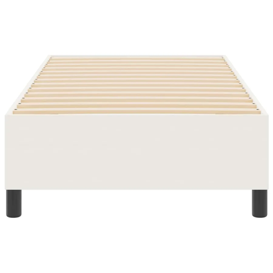 Cadre de lit plateforme Crème 100 x 200 cm - 5
