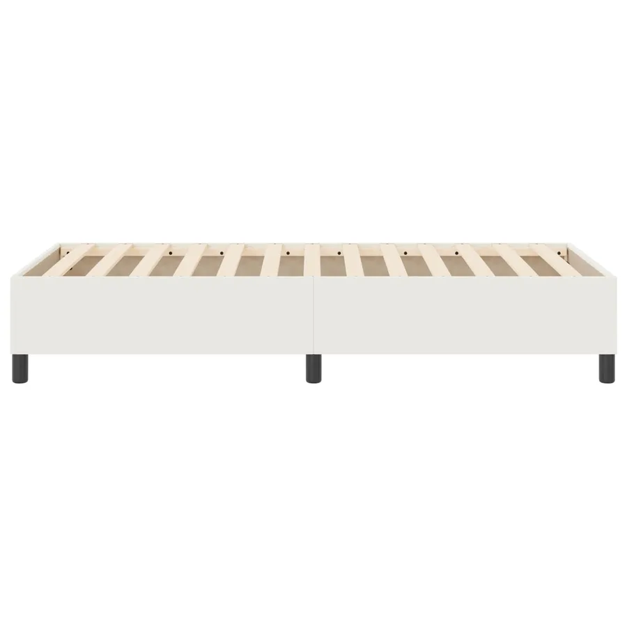 Cadre de lit plateforme Crème 100 x 200 cm - 6