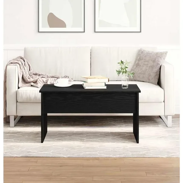 Table basse Chêne noir 80 x 50,5 x 41,5 cm Bois d'ingénierie