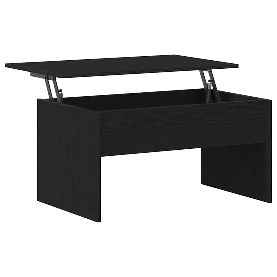 Table basse Chêne noir 80 x 50,5 x 41,5 cm Bois d'ingénierie - 5