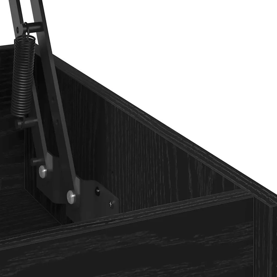 Table basse Chêne noir 80 x 50,5 x 41,5 cm Bois d'ingénierie - 9