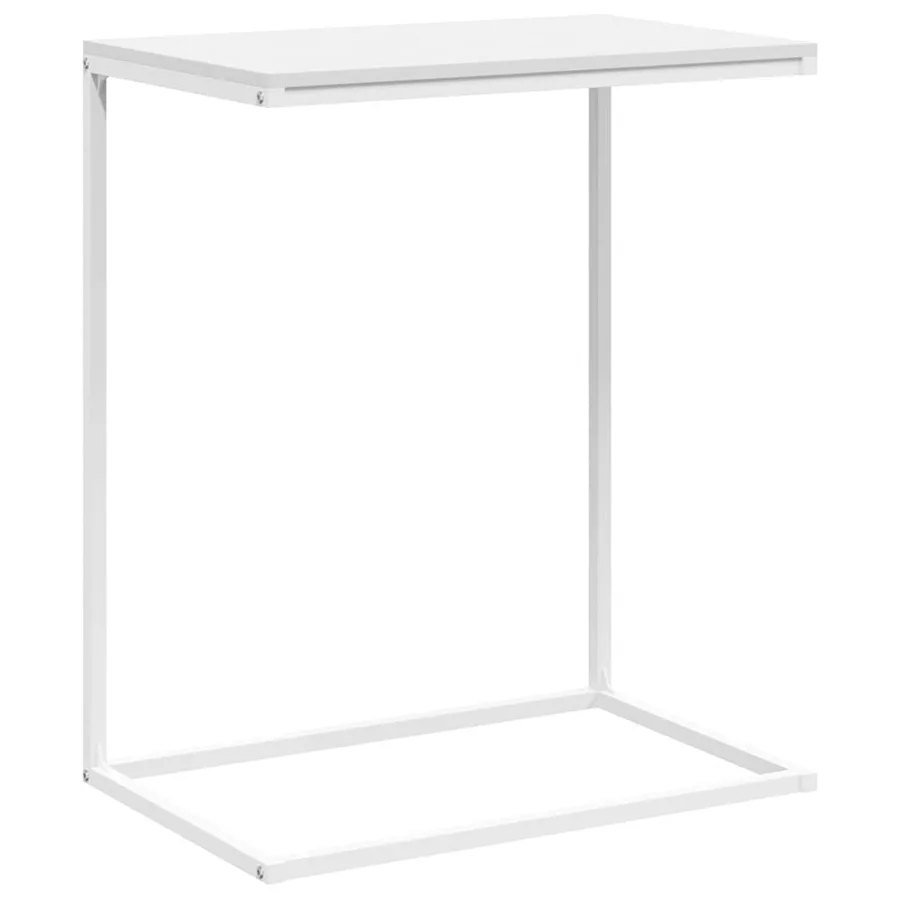 Table d'appoint Blanc 55x35x66 cm Bois d'ingénierie - 2