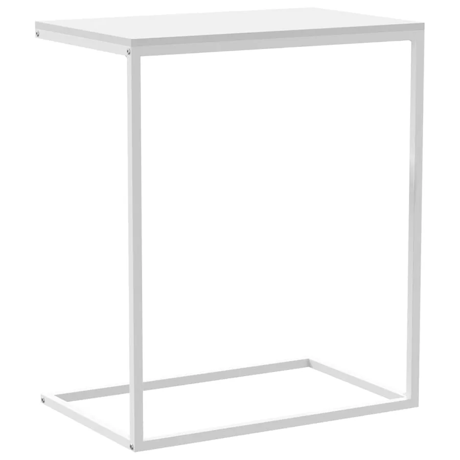 Table d'appoint Blanc 55x35x66 cm Bois d'ingénierie - 6