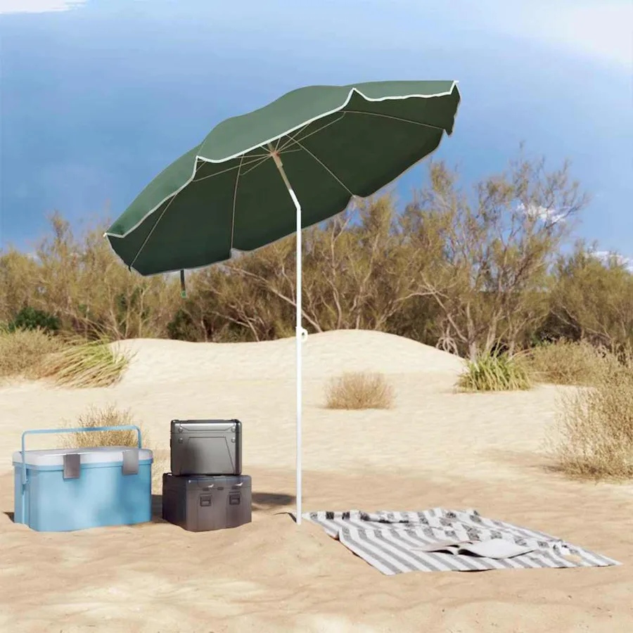 Parasol de jardin polyester 170T Vert - 3