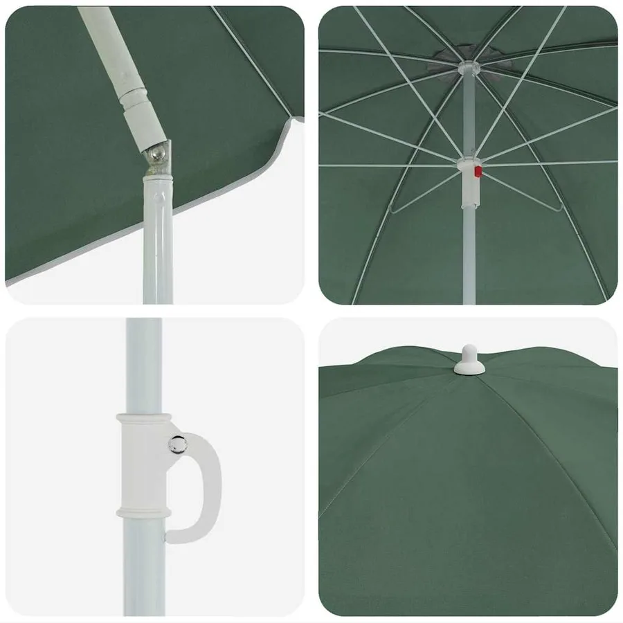 Parasol de jardin polyester 170T Vert - 5