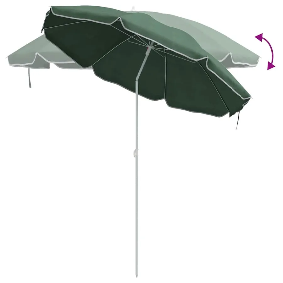 Parasol de jardin polyester 170T Vert - 7