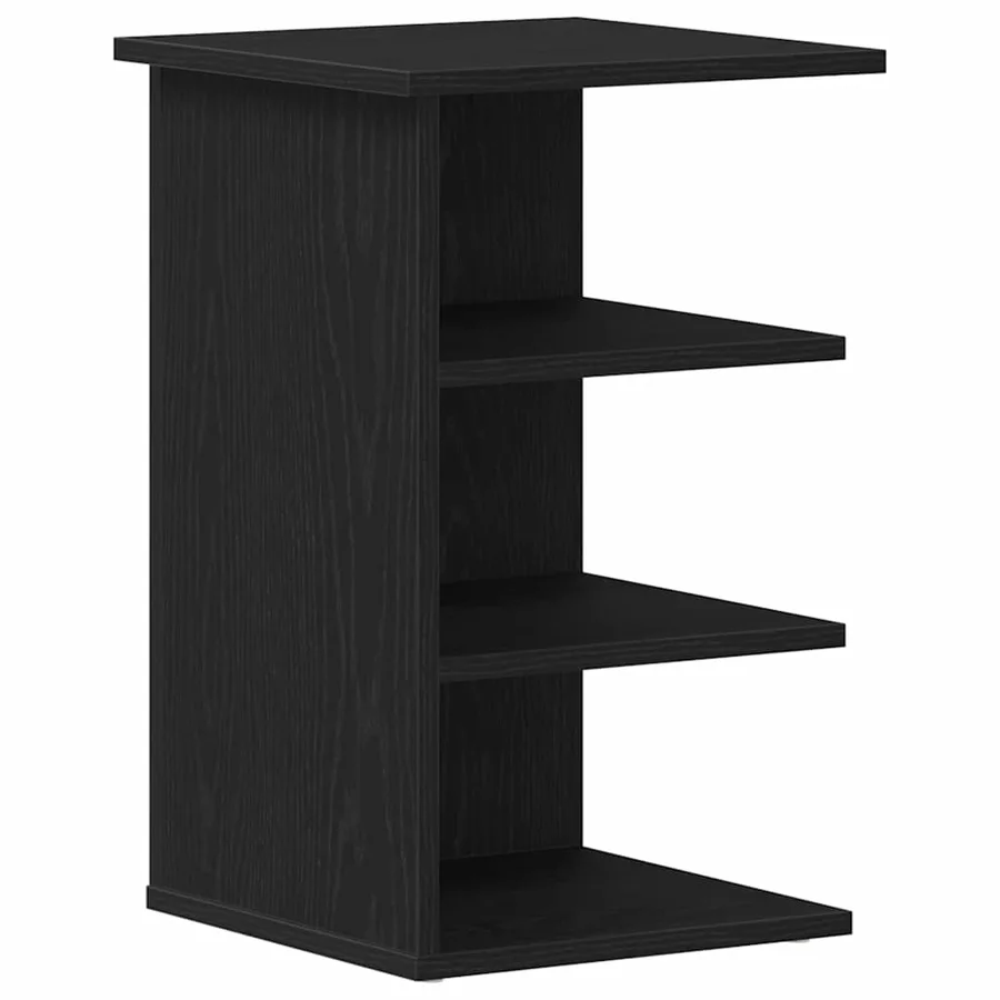 Meuble d'appoint Chêne noir 35 x 35 x 55 cm Bois d'ingénierie - 2