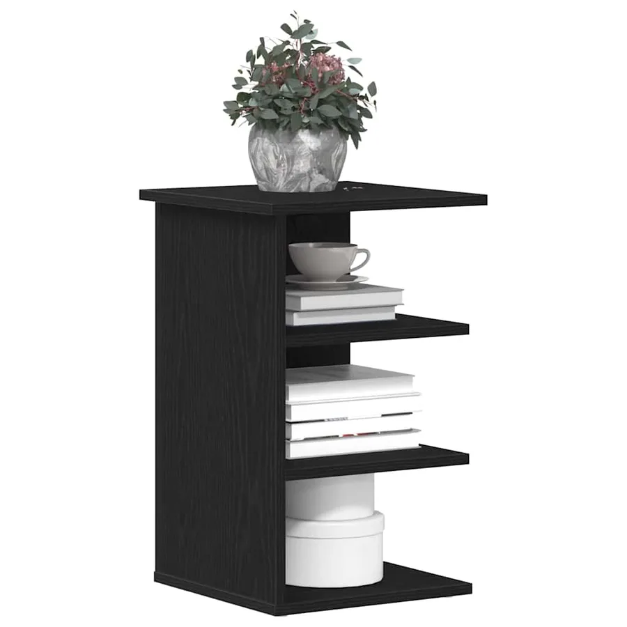 Meuble d'appoint Chêne noir 35 x 35 x 55 cm Bois d'ingénierie - 3