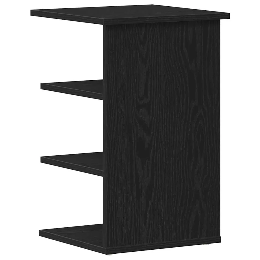 Meuble d'appoint Chêne noir 35 x 35 x 55 cm Bois d'ingénierie - 5
