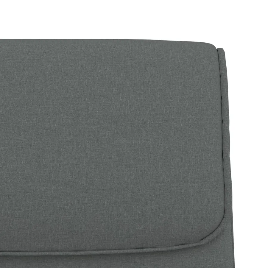 Banc Gris foncé 100x64x80 cm Tissu - 6