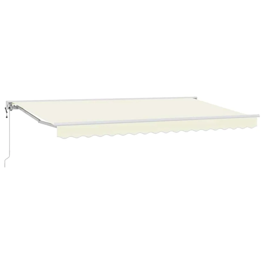 Cadre d'auvent Crème 400 x 200 cm Polyester avec revêtement PU - 2