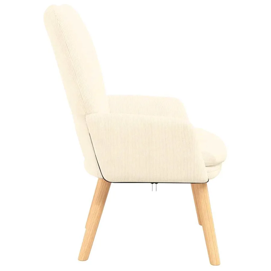 fauteuil Crème 63 x 67 x 94 cm tissu - 5