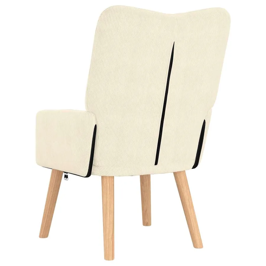 fauteuil Crème 63 x 67 x 94 cm tissu - 6