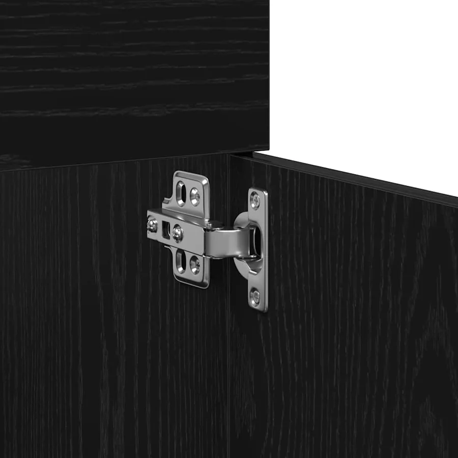 Ensemble de mobilier de salle de bain 4 pcs Chêne noir - 8