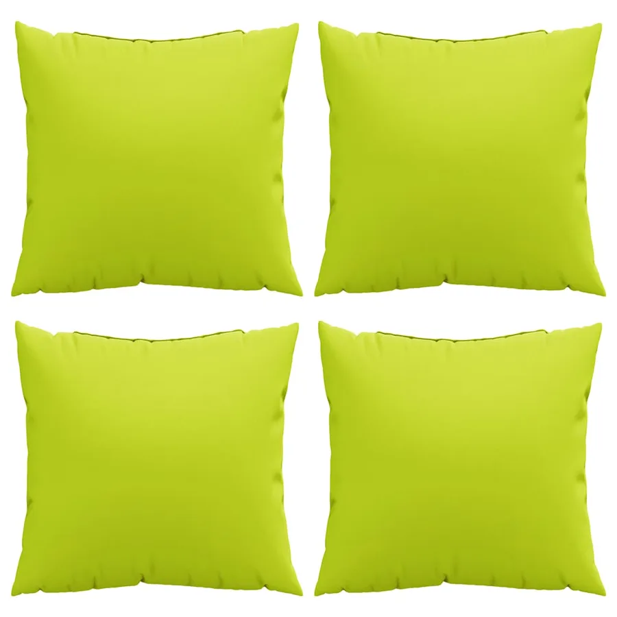 Coussins de canapé 4 pcs vert vif 60x60 cm en tissu - 4