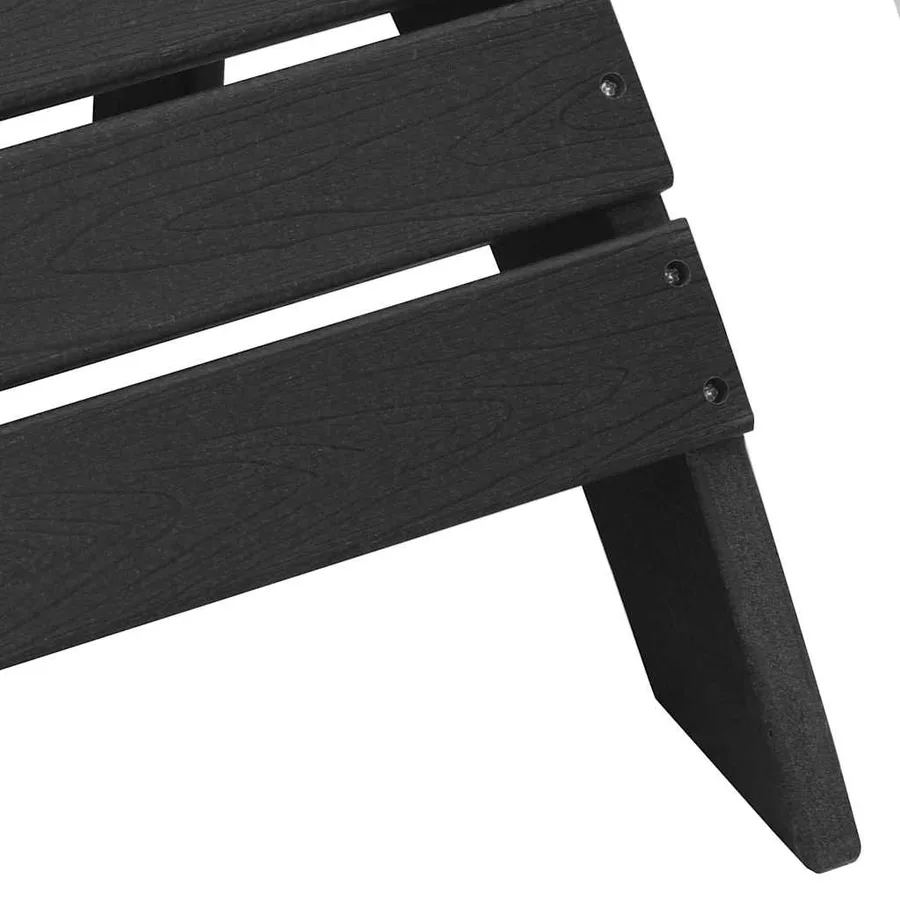 Chaise de jardin 3 pcs Noir Polyéthylène - 7