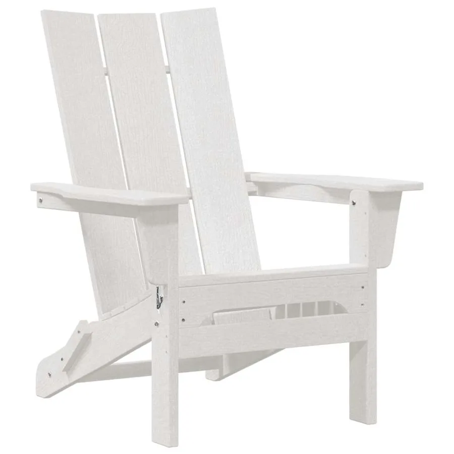 Chaise de jardin 3 pcs Blanc 80.5 x 74.5 x 92 cm Polyéthylène - 5