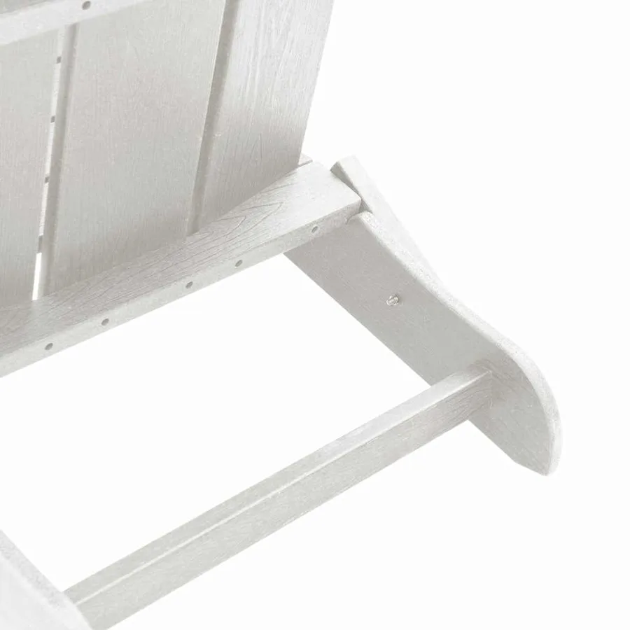 Chaise de jardin 3 pcs Blanc 80.5 x 74.5 x 92 cm Polyéthylène - 7