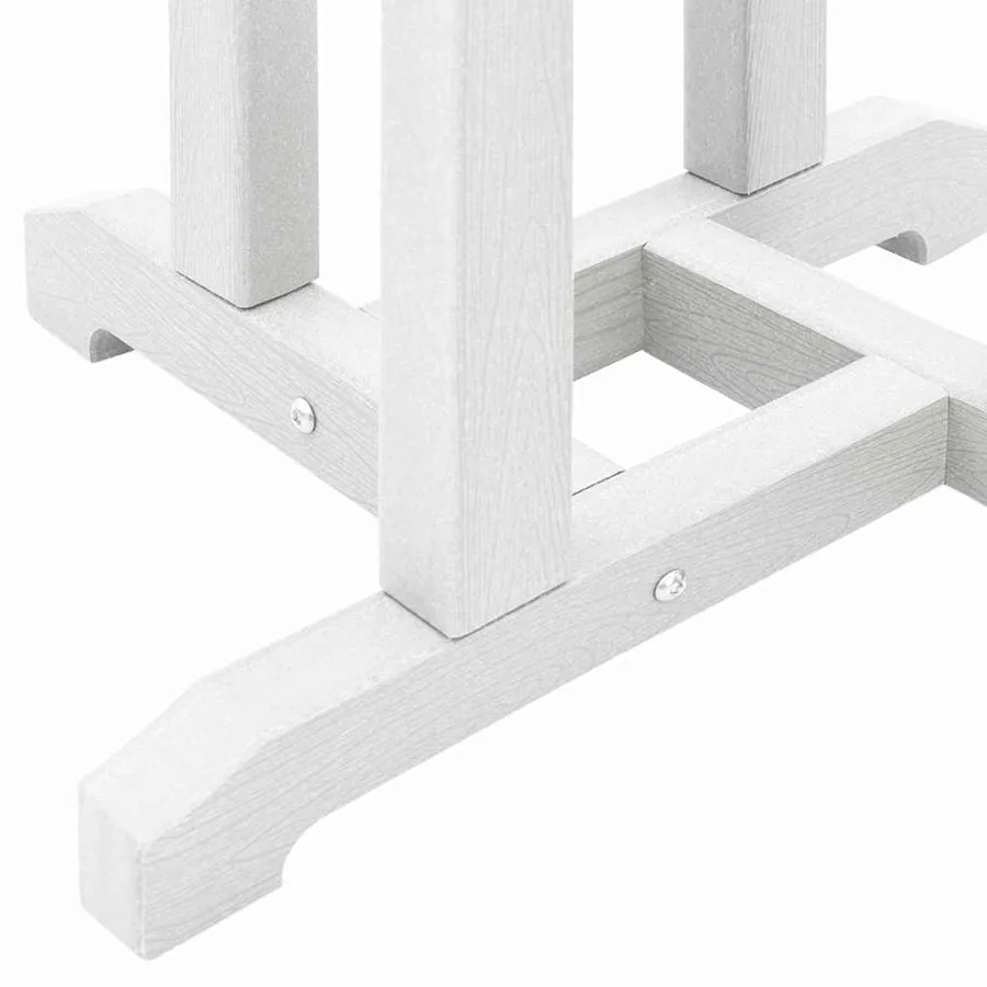 Ensemble de bar de jardin 3 pcs Blanc HDPE - 10